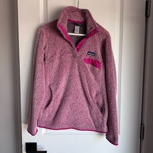 Patagonia Women’s Re-Tool Snap-T Pullover Pink Size Medium Fleece